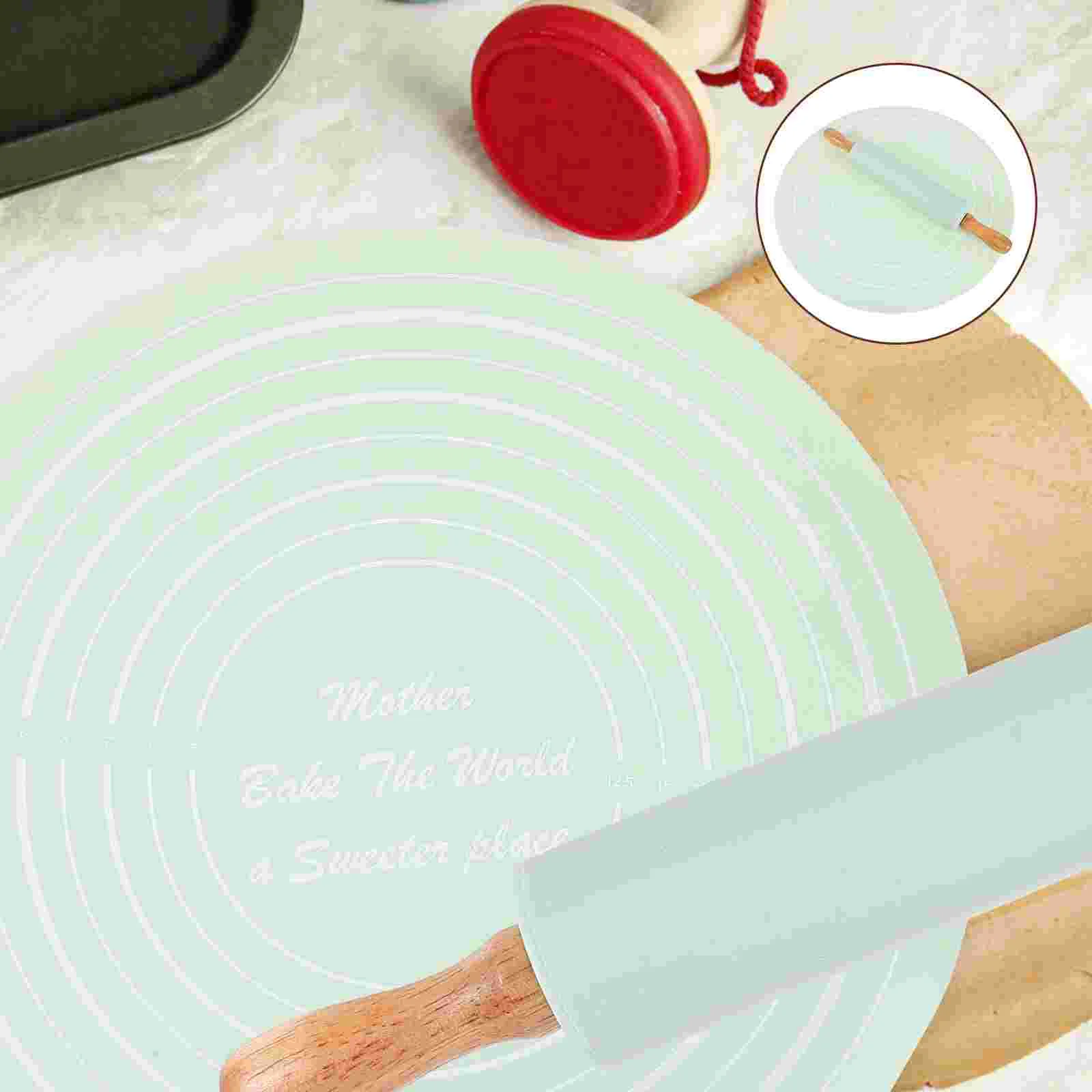 Silicone Kneading Mat Pie Bread Baking Rolling Pin Kitchen Countertop Anti-skid Pasties Pastry Dough Household Supply
Silicone Kneading Mat Pie Bread Baking Rolling Pin Kitchen Countertop Anti-skid Pasties Pastry Dough Household Supply