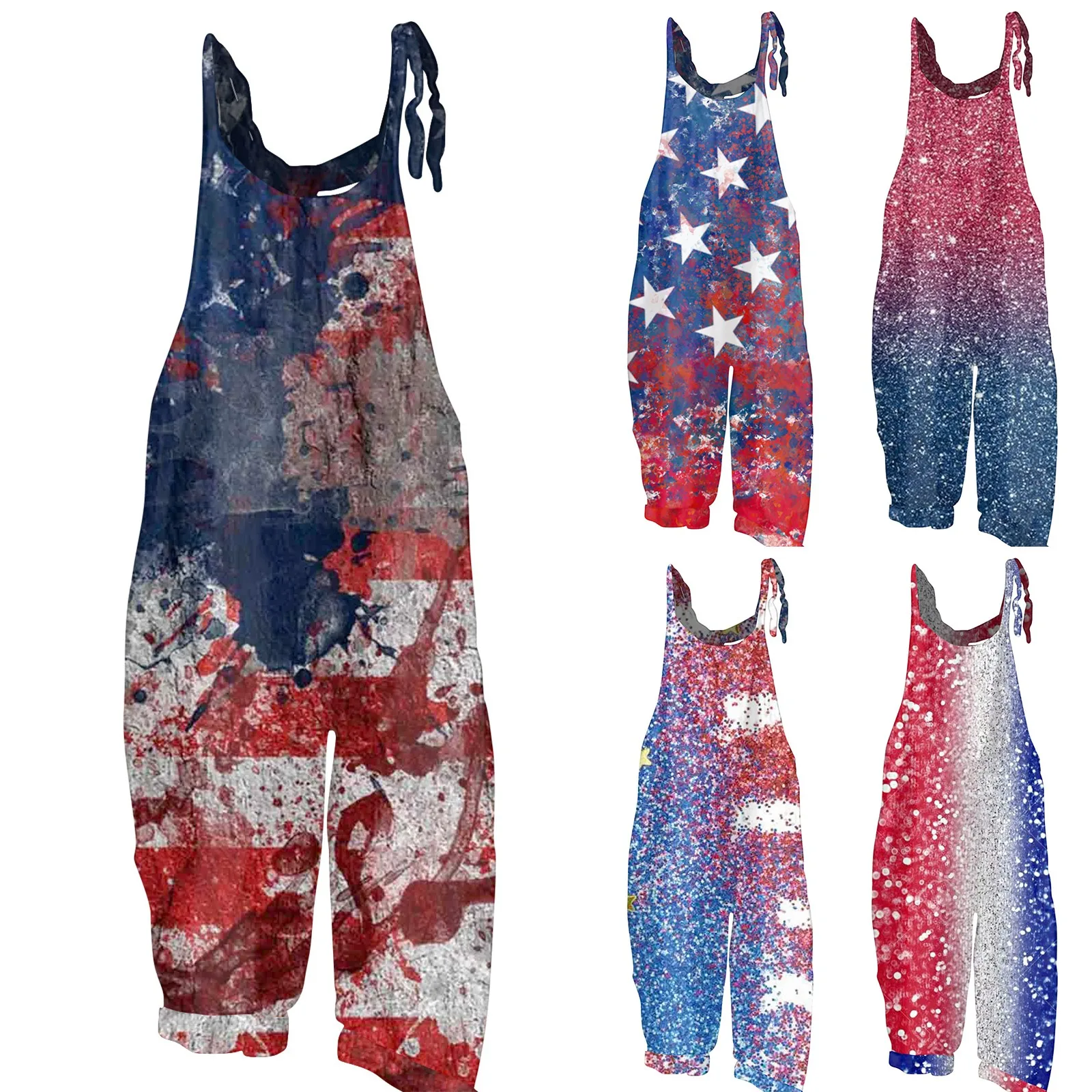 Women's Jumpsuit Independence Day Printed Casual Loose Vintage Jumpsuits Youthful Cotton Linen Comfort Pants monos largos
Women's Jumpsuit Independence Day Printed Casual Loose Vintage Jumpsuits Youthful Cotton Linen Comfort Pants monos largos