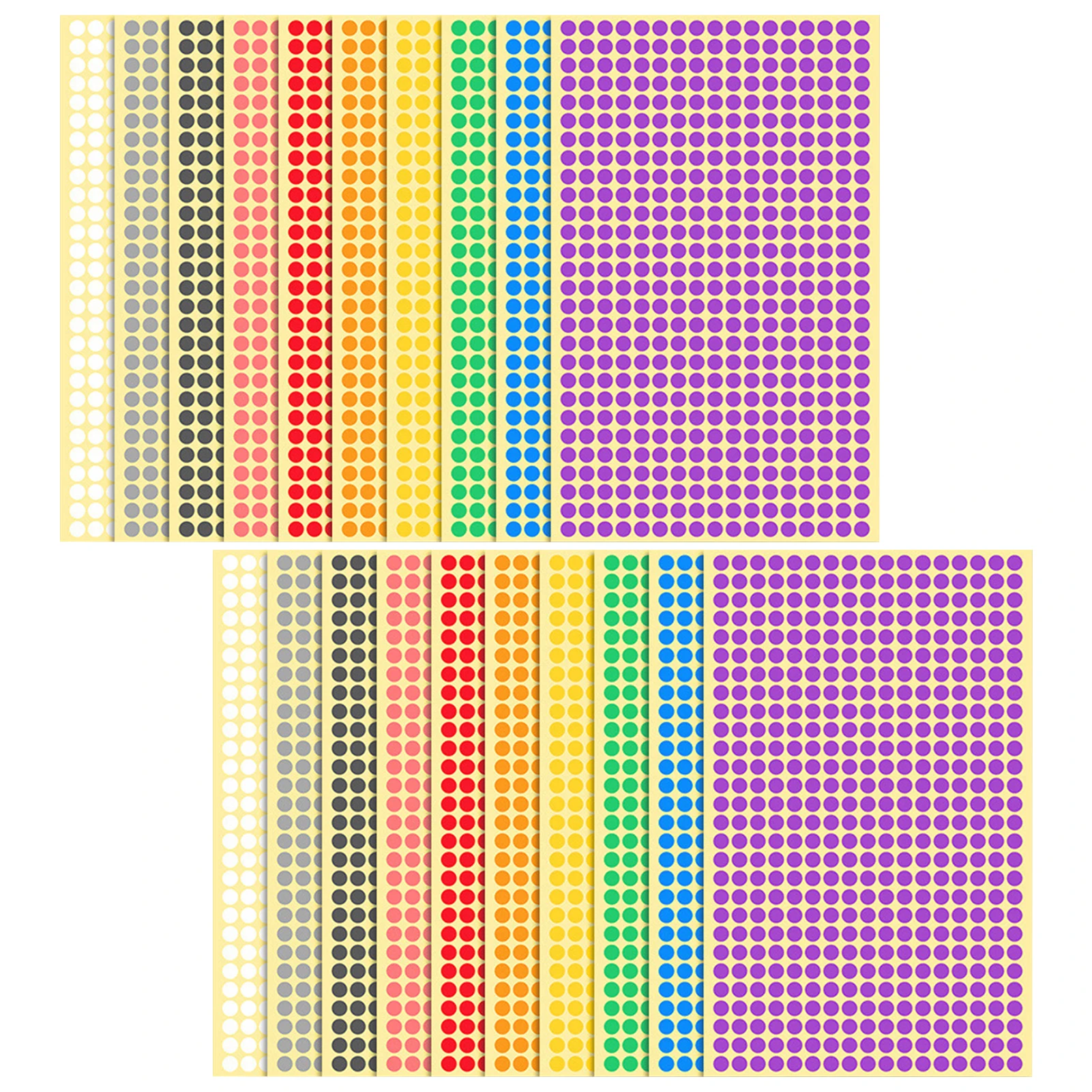 9520pcs 6mm Circle Dot Sticker Marking School Writable Labels Self Adhesive Coding Scrapbook Round Office Calendar Random Color
9520pcs 6mm Circle Dot Sticker Marking School Writable Labels Self Adhesive Coding Scrapbook Round Office Calendar Random Color