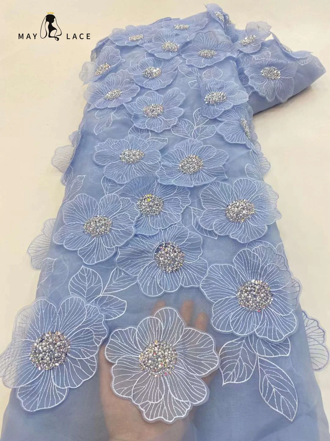 May Lace African Sequins Lace Fabric 2023 High Quality Beads Lace Nigerian French Tulle Lace Fabric Material For Wedding Dress
May Lace African Sequins Lace Fabric 2023 High Quality Beads Lace Nigerian French Tulle Lace Fabric Material For Wedding Dress