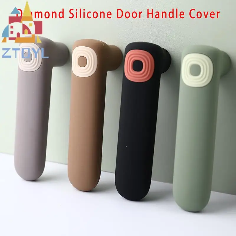 

1Pc Door Knob Cover Silicone Door Handle Glove Wall Protectors Door Knob Protective Anti Collision Static Mat Home Accessories