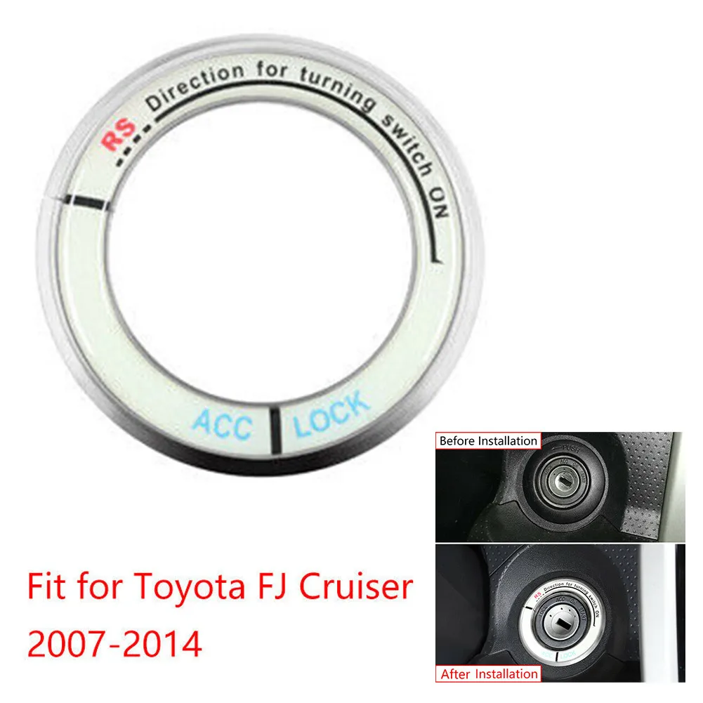 New Ignition Switch Trim Frame Replacement Silver Button Accessories Aluminum For Toyota FJ Cruiser 07-2014
New Ignition Switch Trim Frame Replacement Silver Button Accessories Aluminum For Toyota FJ Cruiser 07-2014