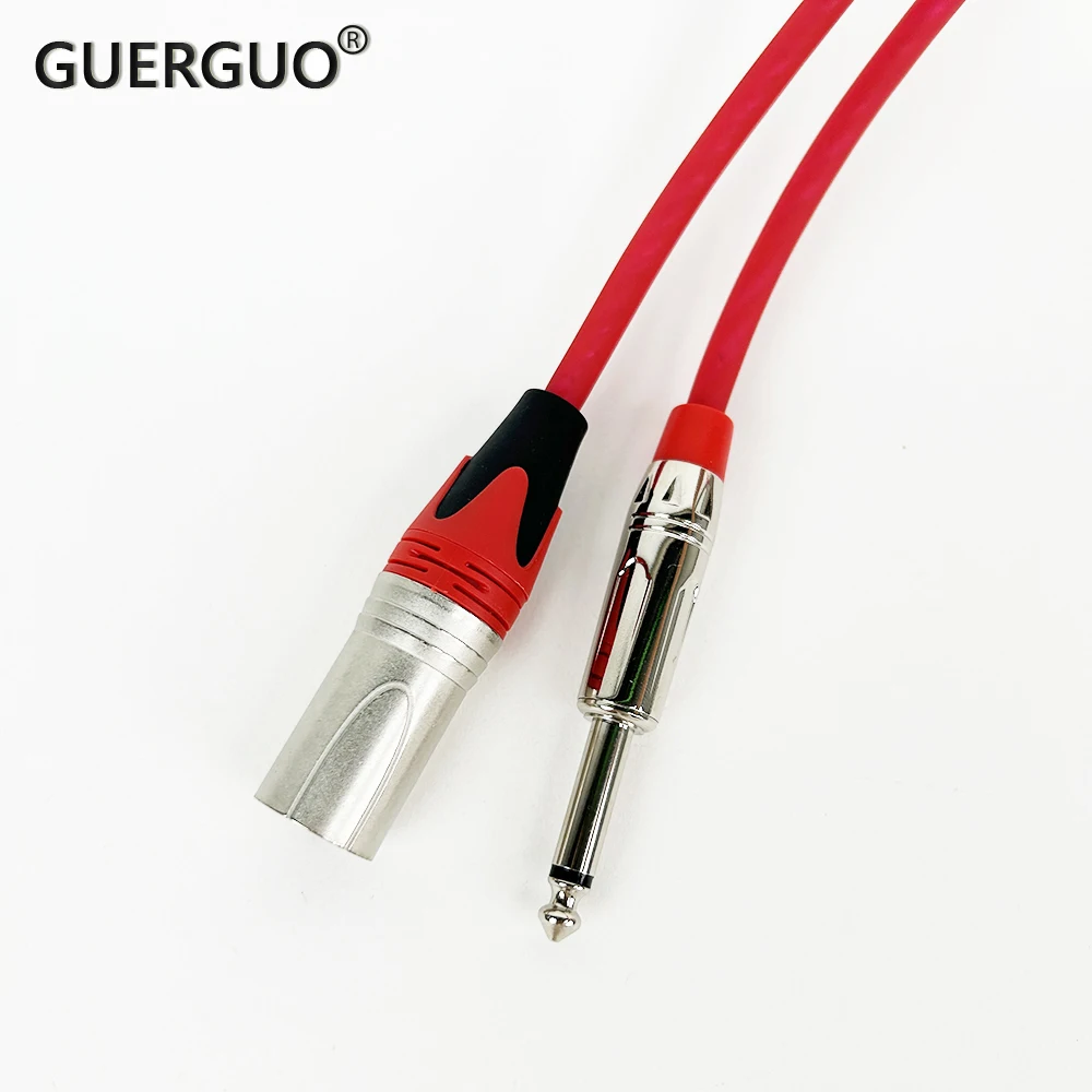 GuerGuo Male XLR to 1/4 Inch (6.35mm) TS Jack Microphone Audio Cable Unbalanced 3Pin XLR to Quarter Inch Mono Plug Mic Cord
GuerGuo Male XLR to 1/4 Inch (6.35mm) TS Jack Microphone Audio Cable Unbalanced 3Pin XLR to Quarter Inch Mono Plug Mic Cord
