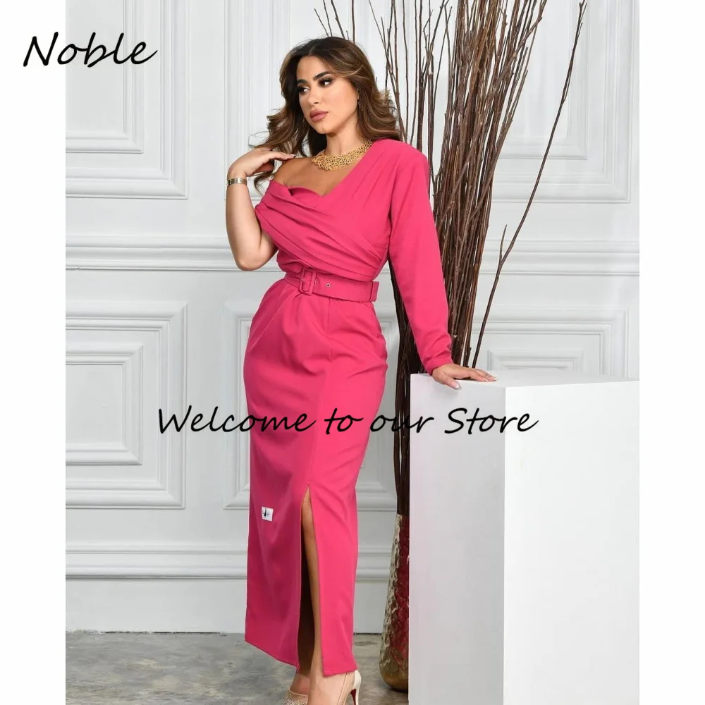 Noble Elegant Ankle-Length Formal Occasion Gowns Off The Shoulder Evening Dress Pleated Party Dress for Women Long Prom Gown
Noble Elegant Ankle-Length Formal Occasion Gowns Off The Shoulder Evening Dress Pleated Party Dress for Women Long Prom Gown