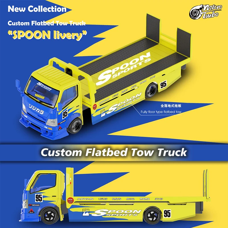 MT In Stock 1:64 H300 Custom Flatbed Tow Truck SPOON Diecast Diorama Car Model Collection Miniature Carros Toys MicroTurbo
MT In Stock 1:64 H300 Custom Flatbed Tow Truck SPOON Diecast Diorama Car Model Collection Miniature Carros Toys MicroTurbo