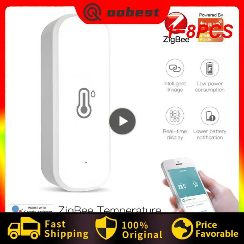 1~8PCS Tuya Zigbee / WiFi Smart Temperature Humidity Sensor Indoor Hygrometer APP Remote Monitor Var Smart Life Works With Alexa
1~8PCS Tuya Zigbee / WiFi Smart Temperature Humidity Sensor Indoor Hygrometer APP Remote Monitor Var Smart Life Works With Alexa