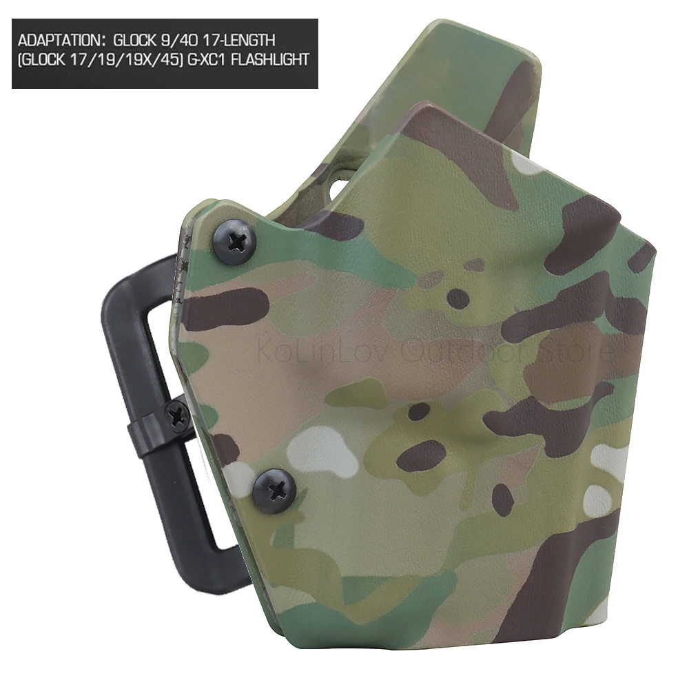 XC1 Tactical Flashlight Pistol Holster U.S. Kydex Material for Glock 17/19/19X/45 Pistol Military Hunting Airsoft Holsters
XC1 Tactical Flashlight Pistol Holster U.S. Kydex Material for Glock 17/19/19X/45 Pistol Military Hunting Airsoft Holsters