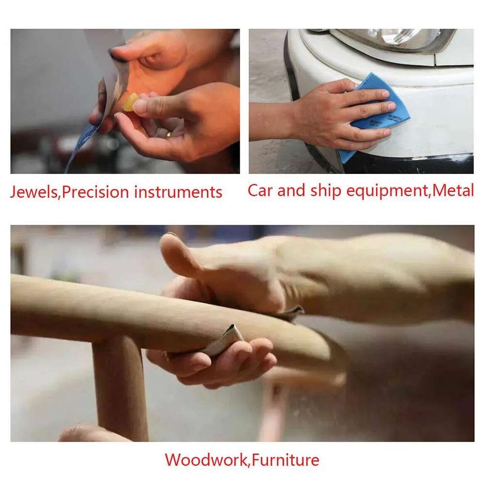 5 PCS Wet/Dry Use Sandpaper Hand Sanding Water Polishing Sand Paper Sheets Grits 2000 2500 3000 5000 7000 Mixed Abrasive Tools
5 PCS Wet/Dry Use Sandpaper Hand Sanding Water Polishing Sand Paper Sheets Grits 2000 2500 3000 5000 7000 Mixed Abrasive Tools