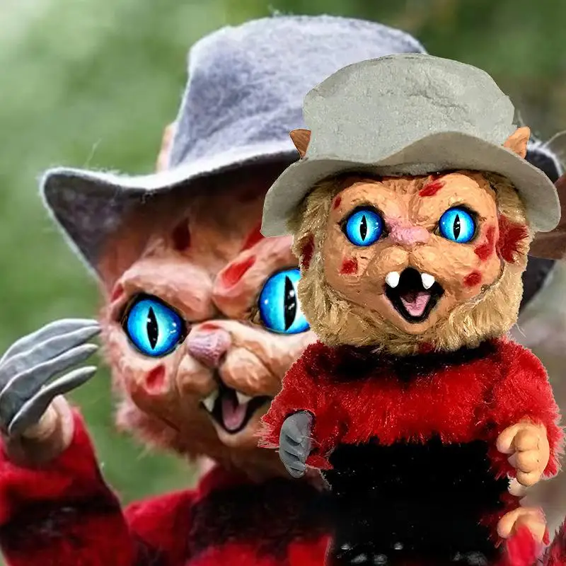 Плюшевая игрушка Kitty Krueger на Хэллоуин, 25 см, Мягкое Животное, страшная кошка, искусственная подушка, домашний декор, подарки, детские популярные игрушки 2023
Плюшевая игрушка Kitty Krueger на Хэллоуин, 25 см, Мягкое Животное, страшная кошка, искусственная подушка, домашний декор, подарки, детские популярные игрушки 2023