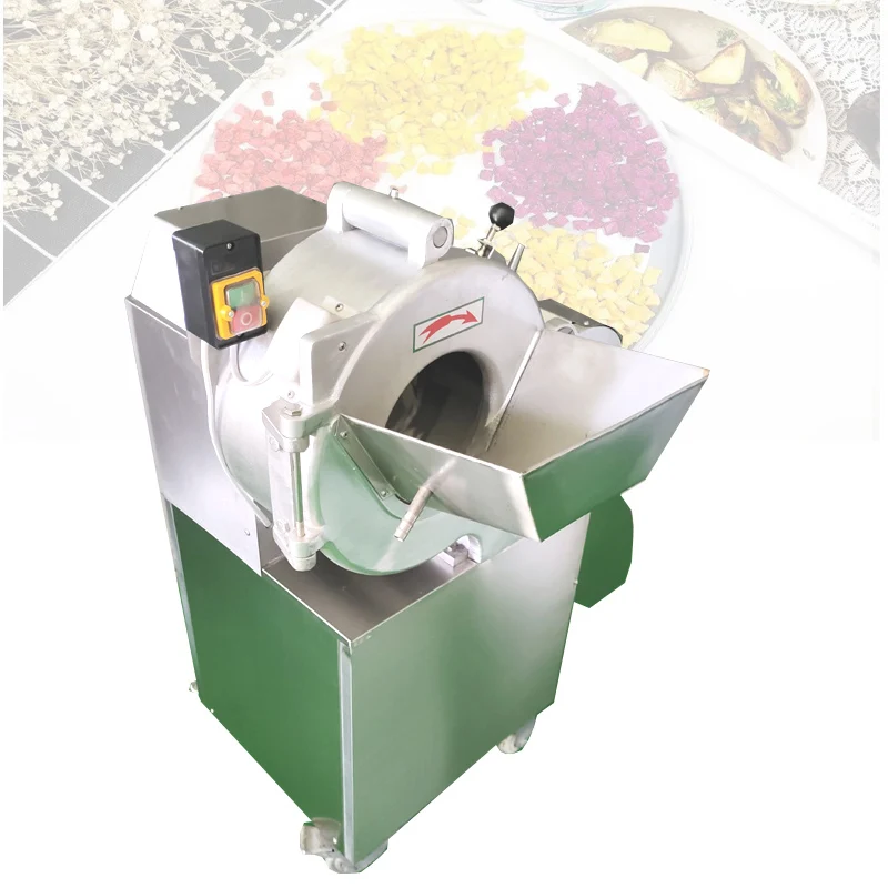 

Pineapple Pitaya Banana Onion Carrot Potato Cube Commercial Fruits Root Vegetable Cutting Dicing Cutter Machine