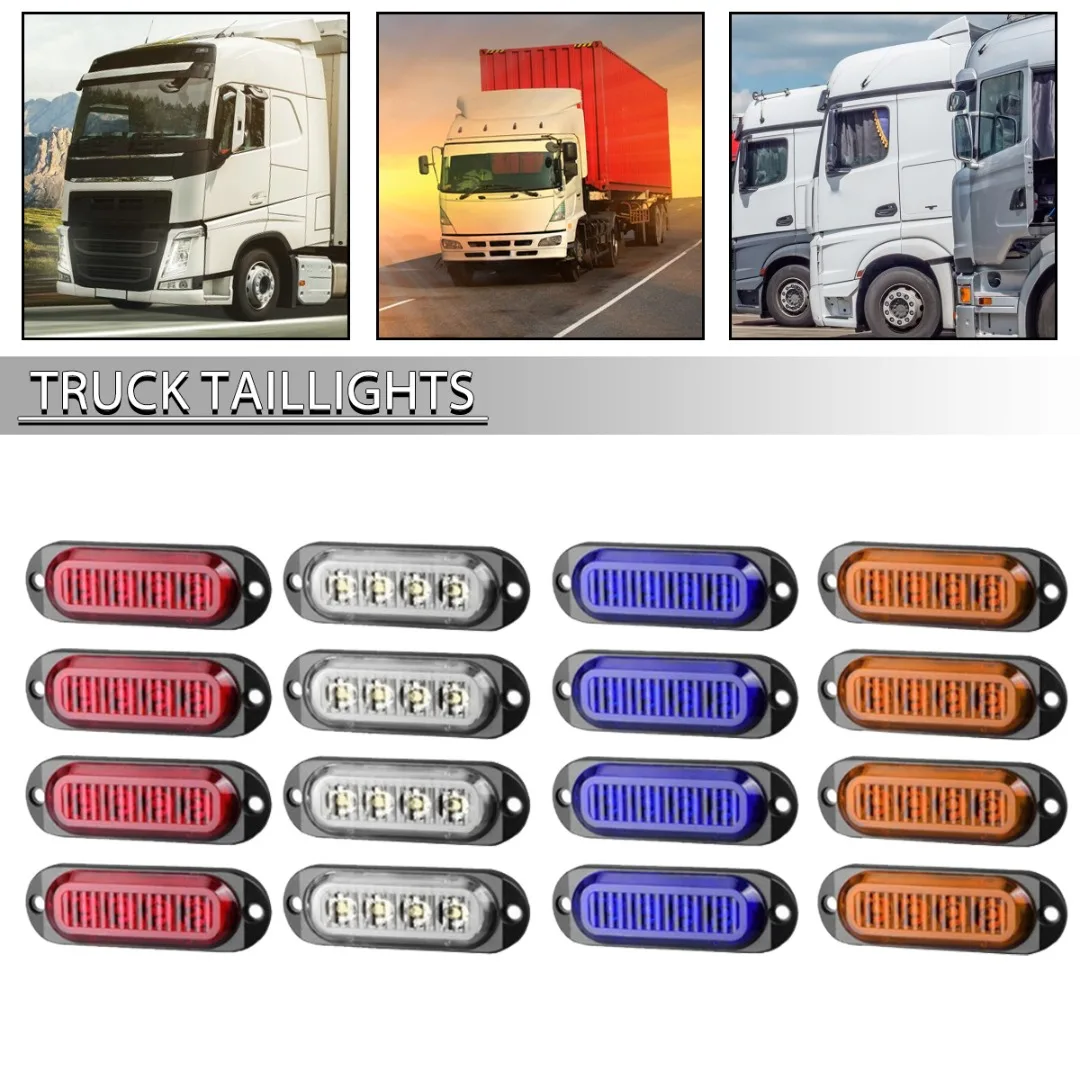 2023 Brand New Car LED Side Marker Lights 3.38in White/Orange/Red/Blue Signal Lmap For All Cars Trailer Clearance Bus Van Boat
2023 Brand New Car LED Side Marker Lights 3.38in White/Orange/Red/Blue Signal Lmap For All Cars Trailer Clearance Bus Van Boat