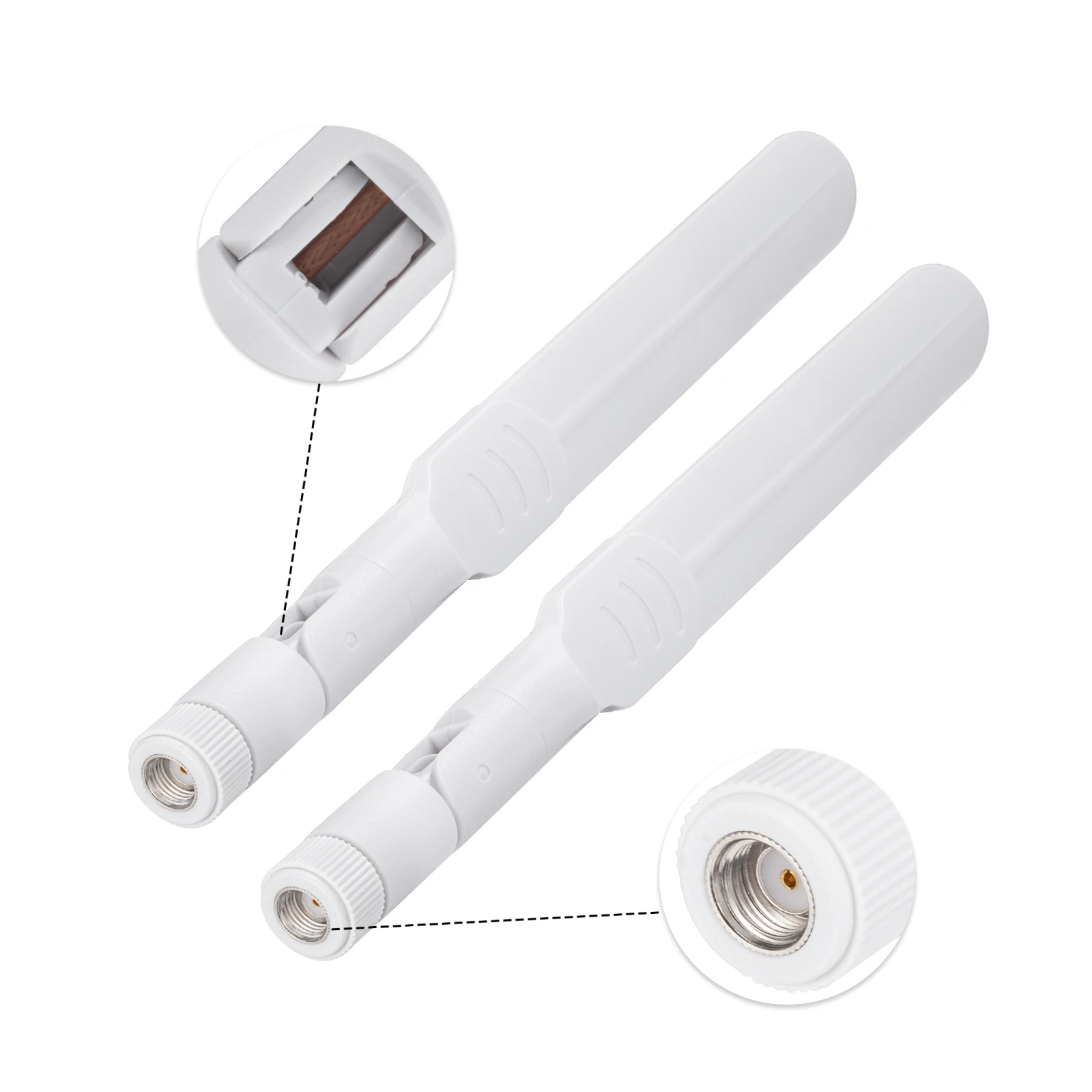 Superbat 2pcs WiFi Antenna Dual Band 2.4GHz/5GHz 8dBi MIMO RP-SMA Male for WiFi Router Wireless Network Card USB Adapter Securit
Superbat 2pcs WiFi Antenna Dual Band 2.4GHz/5GHz 8dBi MIMO RP-SMA Male for WiFi Router Wireless Network Card USB Adapter Securit
