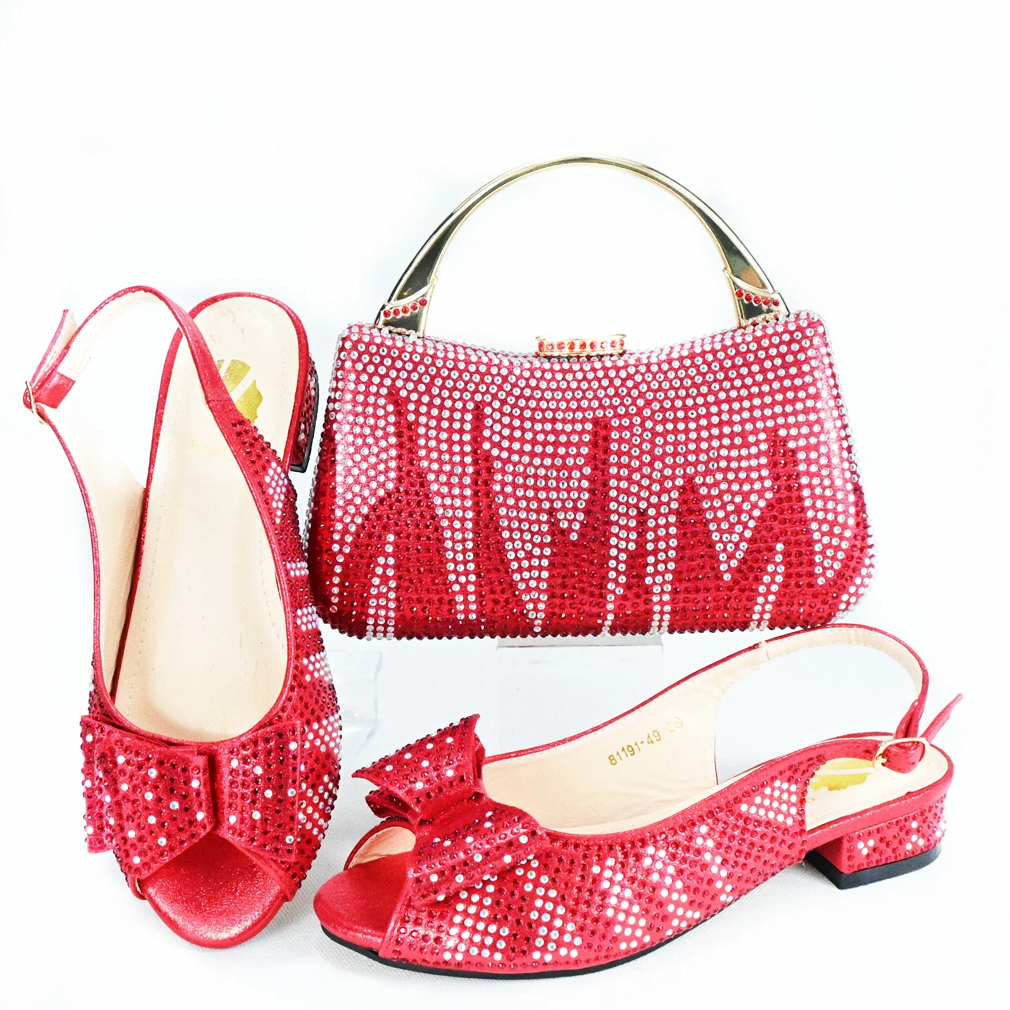 doershow High Quality African Style Ladies Shoes And Bags Set Latest red Italian Shoes And Bag Set For Party SAF1-11
doershow High Quality African Style Ladies Shoes And Bags Set Latest red Italian Shoes And Bag Set For Party SAF1-11