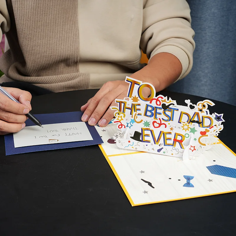 New Happy Fathers Day Card 3D Pop-Up Birthday Cards for Dad Handmade Gift Greeting Card With Envelope Hand Made Cards Gift
New Happy Fathers Day Card 3D Pop-Up Birthday Cards for Dad Handmade Gift Greeting Card With Envelope Hand Made Cards Gift