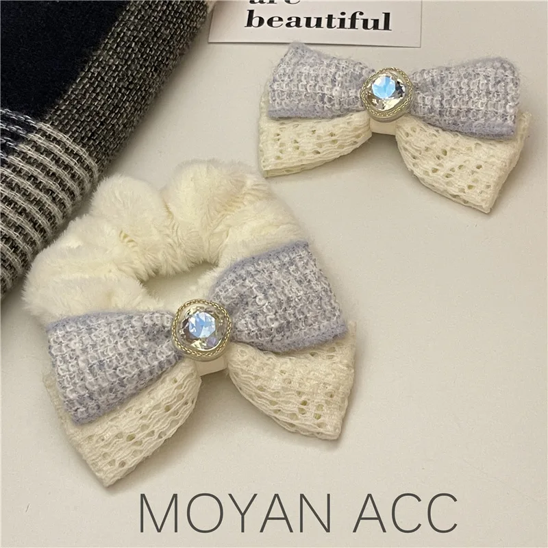 Light Luxury Classic Style Large Zirconium Bow Large Intestine Hair Band Female Temperament Head Rope High Sense Hair Accessorie
Light Luxury Classic Style Large Zirconium Bow Large Intestine Hair Band Female Temperament Head Rope High Sense Hair Accessorie