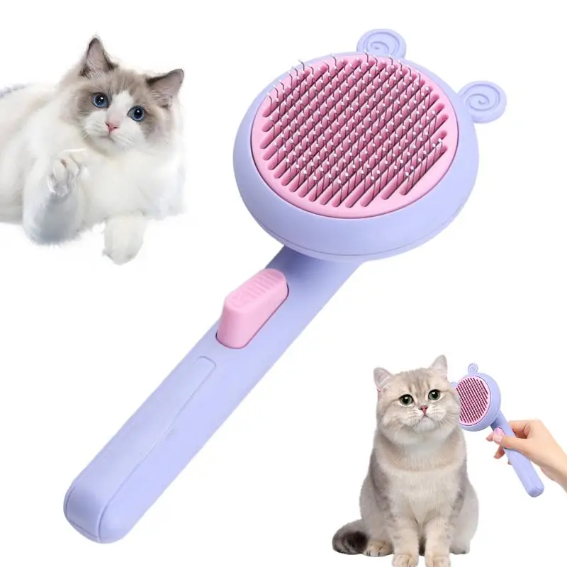 

Dog Grooming Brush Pet Grooming Puppy Hair Brush Dog Shedding Massage Comb Skin Friendly For Long Short Haired Comb Dogs & Cats