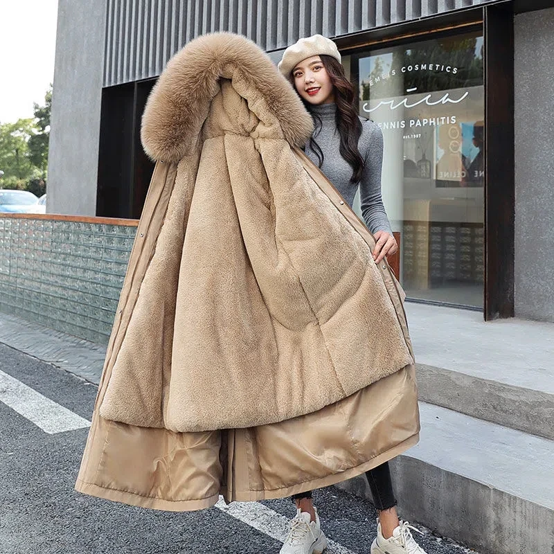 Women Winter Parkas 2023 New Women Warm Thick Cotton Coat Female Hooded Fleece Outwear Fur Lining Long Parka Coat Winter Jacket
Women Winter Parkas 2023 New Women Warm Thick Cotton Coat Female Hooded Fleece Outwear Fur Lining Long Parka Coat Winter Jacket