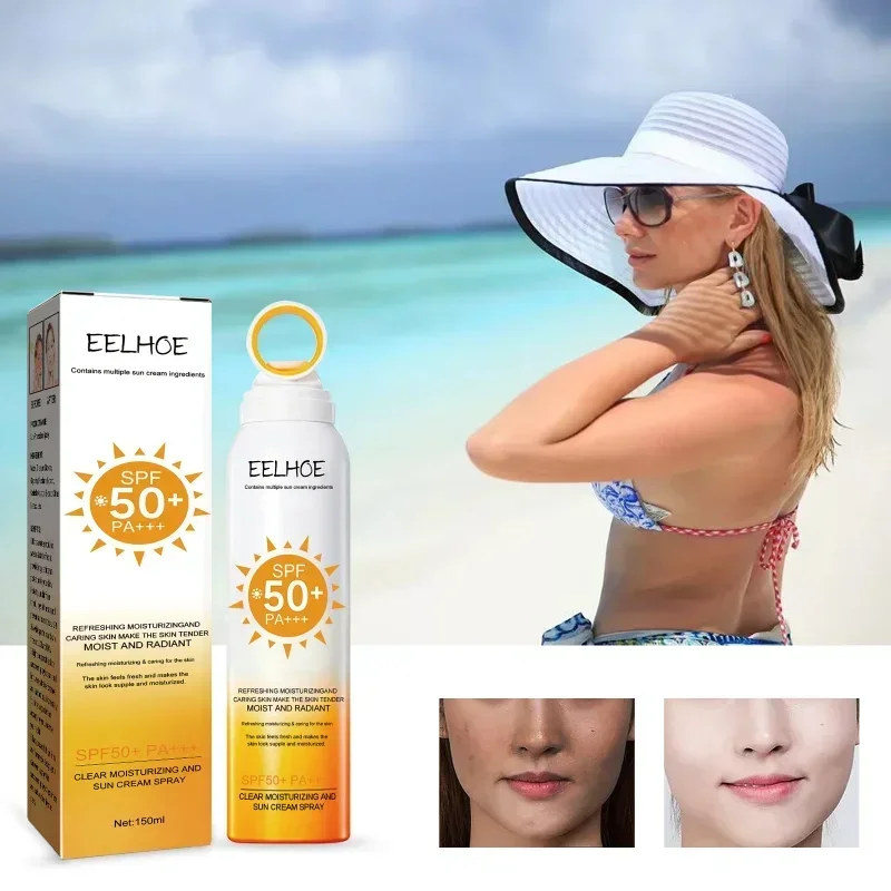 

Sdotter New Sunscreen spray isolation protection Anti UV waterproof sweatproof white Sun cream Lazy facial Body Hydrating Cosmet