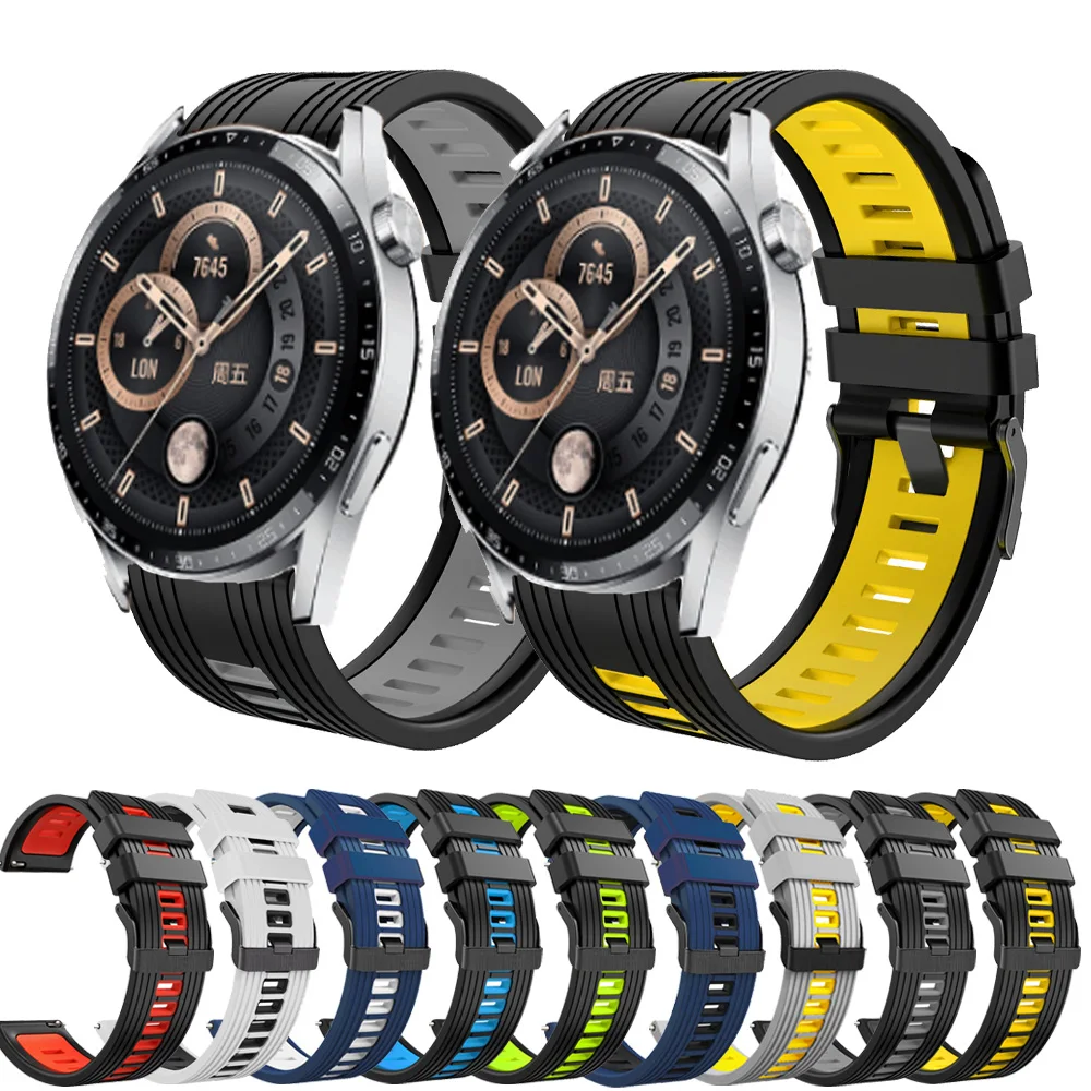

Ремешок силиконовый для Huawei Watch GT 3 42 мм 46 мм, спортивный браслет для Huawei GT 2 Pro/2E/Runner/GT3 SE/Honor GS 3, 20 22 мм