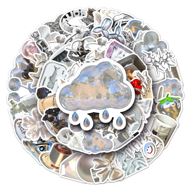 50 Pcs Silver Cool Fashion Stickers DIY Skateboard Laptop Luggage Bike Motorcycle Phone Car Sticker Decals
50 Pcs Silver Cool Fashion Stickers DIY Skateboard Laptop Luggage Bike Motorcycle Phone Car Sticker Decals
