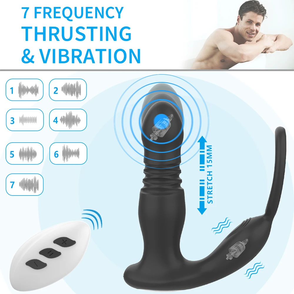 Телескопический Анальный Вибратор