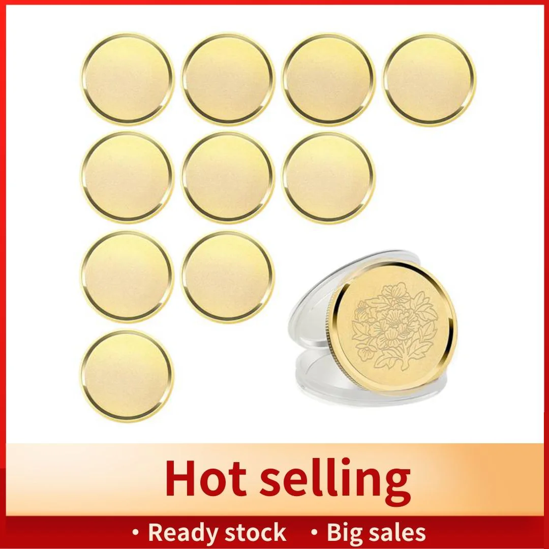 10Pcs Brass Laser Engraving Blanks Blank Challenge Frosted Coin with Acrylic Protection Box - 40mm for DIY Crafts
10Pcs Brass Laser Engraving Blanks Blank Challenge Frosted Coin with Acrylic Protection Box - 40mm for DIY Crafts