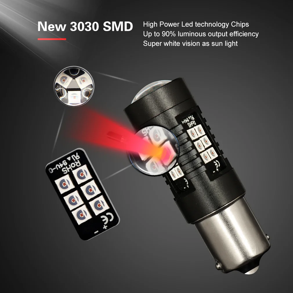 2pcs P21W LED 1156 BA15S LED Bulbs Car Lights 1200Lm Turn Signal Reverse Brake Light R5W 3030 LEDs 12V 24V Automobiles Lamp D040
2pcs P21W LED 1156 BA15S LED Bulbs Car Lights 1200Lm Turn Signal Reverse Brake Light R5W 3030 LEDs 12V 24V Automobiles Lamp D040