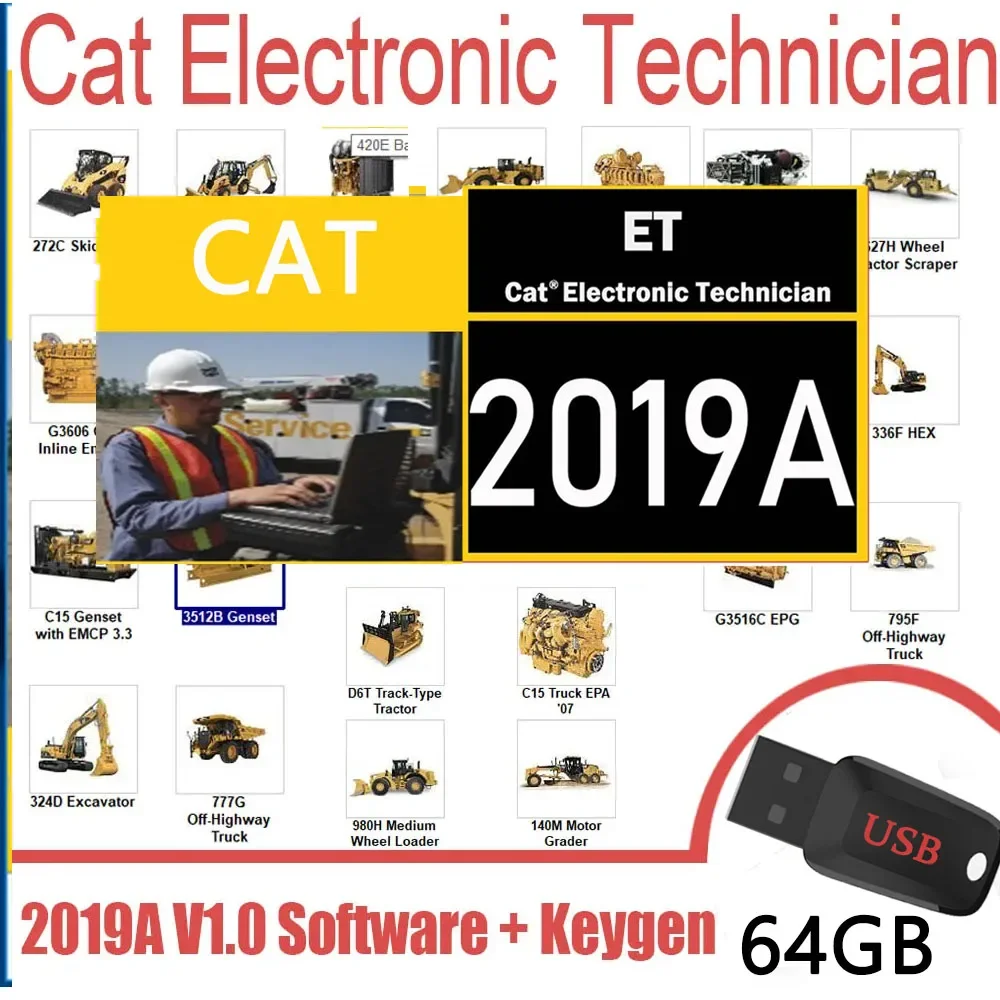 Cat ET 2019A Software Electronic Technician Excavator Diagnostic Software + Keygen + Install Video SWTUVD Run Windows 7/8/10
Cat ET 2019A Software Electronic Technician Excavator Diagnostic Software + Keygen + Install Video SWTUVD Run Windows 7/8/10