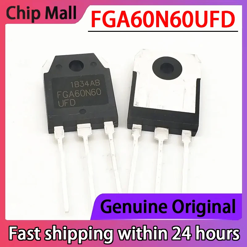 1PCS FGA60N60UFD FGA60N60 Brand New Original Welding Machine IGBT Transistor High-power Tube TO-3P 60A600V
1PCS FGA60N60UFD FGA60N60 Brand New Original Welding Machine IGBT Transistor High-power Tube TO-3P 60A600V