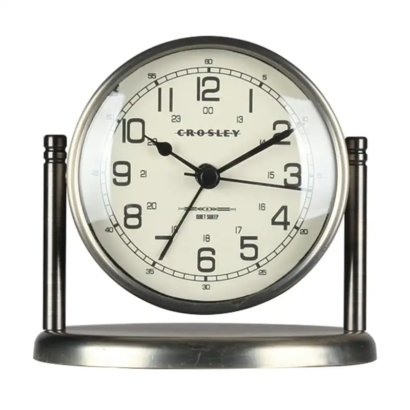 Color Analog QA Vintage Nautical-Style Metal Pedestal Alarm Clock, Quiet Movement
Color Analog QA Vintage Nautical-Style Metal Pedestal Alarm Clock, Quiet Movement