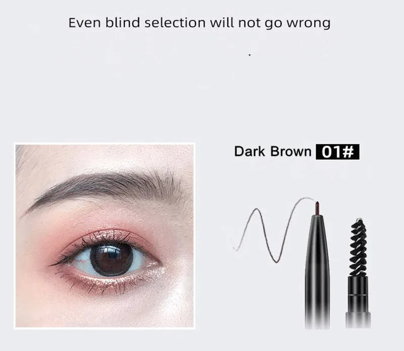 KCKC COLOR Eyebrow Pencil Brow Enhancer Pen Double Fine Head and Brush Long Lasting Eye Brow Definer Cosmetics Easy to Wear 12 S32db7a4bf6d54fb6b519dc214c8f01e56