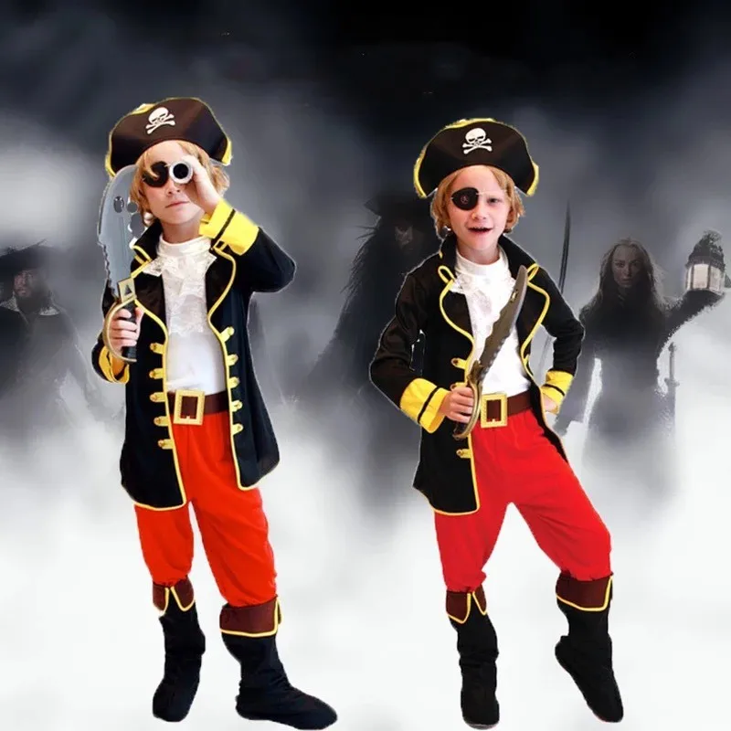 Cosplay Pirate Costume Children Halloween Costumes for Kids Captain Jack Set for Christmas Dress Up Party Purim Pirate Clothes
Cosplay Pirate Costume Children Halloween Costumes for Kids Captain Jack Set for Christmas Dress Up Party Purim Pirate Clothes