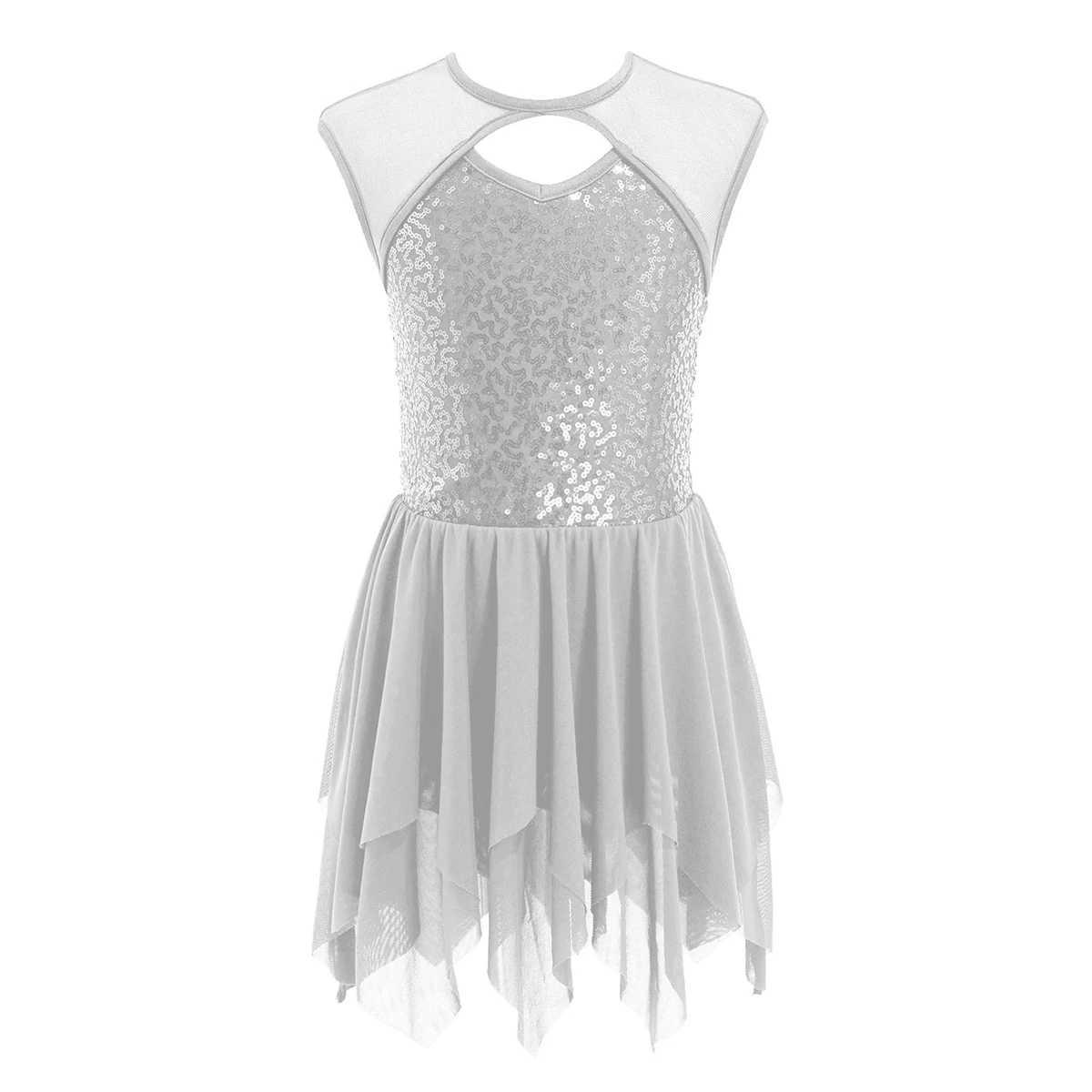 Kids Girls Lyrical Dance Dress Contemporary Modern Dance Costumes Sleeveless Mesh Sequins Ballet Dance Gymnastics Leotard Dress
Kids Girls Lyrical Dance Dress Contemporary Modern Dance Costumes Sleeveless Mesh Sequins Ballet Dance Gymnastics Leotard Dress