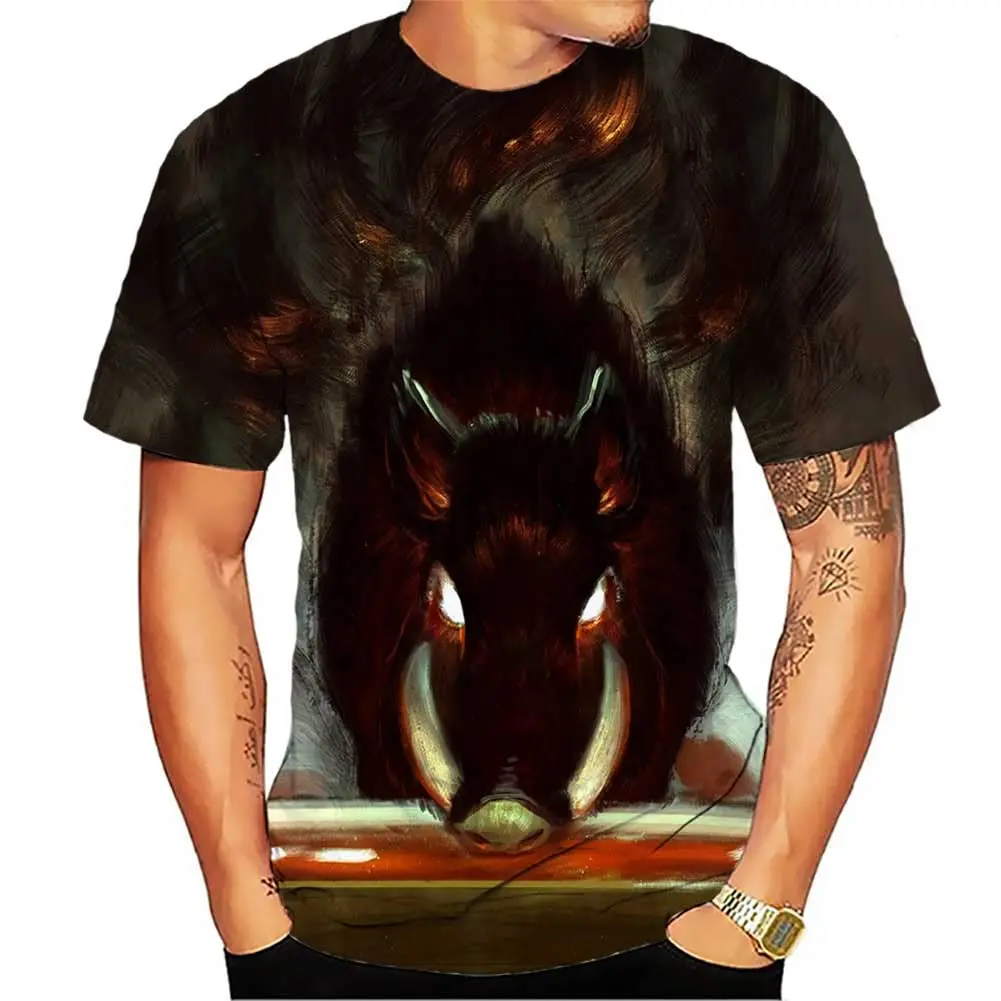 Футболка мужская с 3D-принтом супер животных, модная с коротким рукавом, с графическим принтом, в стиле Харадзюку, уличная одежда для мальчиков, 2023 
Футболка мужская с 3D-принтом супер животных, модная с коротким рукавом, с графическим принтом, в стиле Харадзюку, уличная одежда для мальчиков, 2023