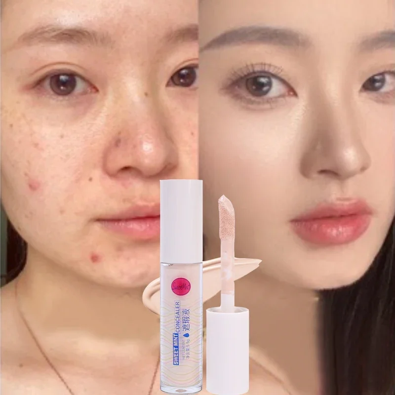 

Liquid Concealer Makeup Waterproof Moisturizer Lasting Full Cover Acne Dark Circles Foundation Natural Brightening Face Cosmetic