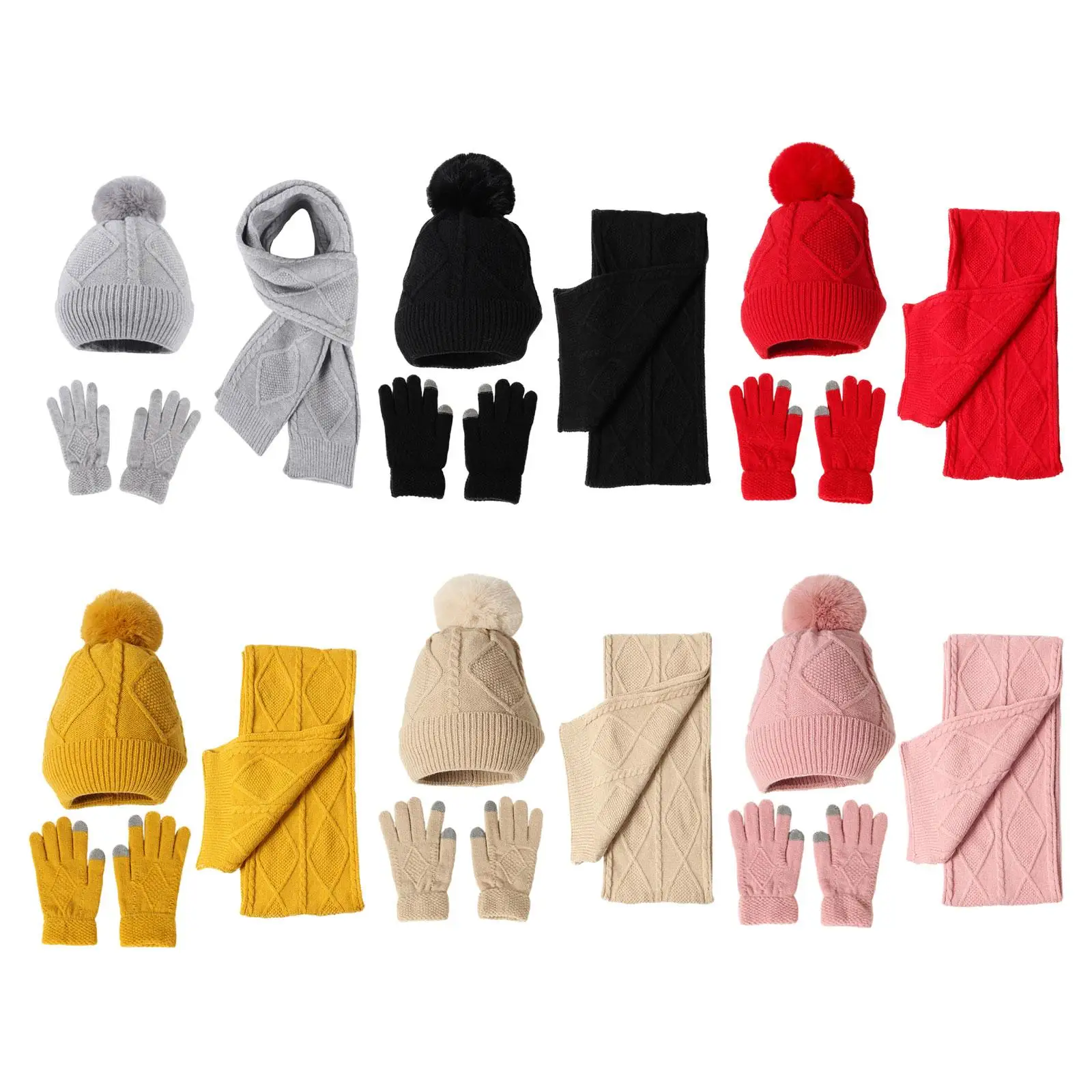 Winter Hat Scarf Gloves Set Headgear Men Women Comfortable Warm Hat Long Neck Scarf for Ski Skating Outdoor Sports Party Hiking
Winter Hat Scarf Gloves Set Headgear Men Women Comfortable Warm Hat Long Neck Scarf for Ski Skating Outdoor Sports Party Hiking