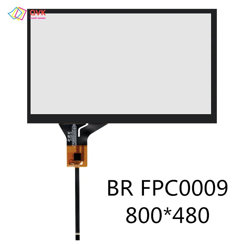 

Black 7inch P/N BR FPC0009 Gt911 Capacitive Touch Screen Digitizer Sensor External Glass Panel 165*100/164*99mm 6Pin 800*480