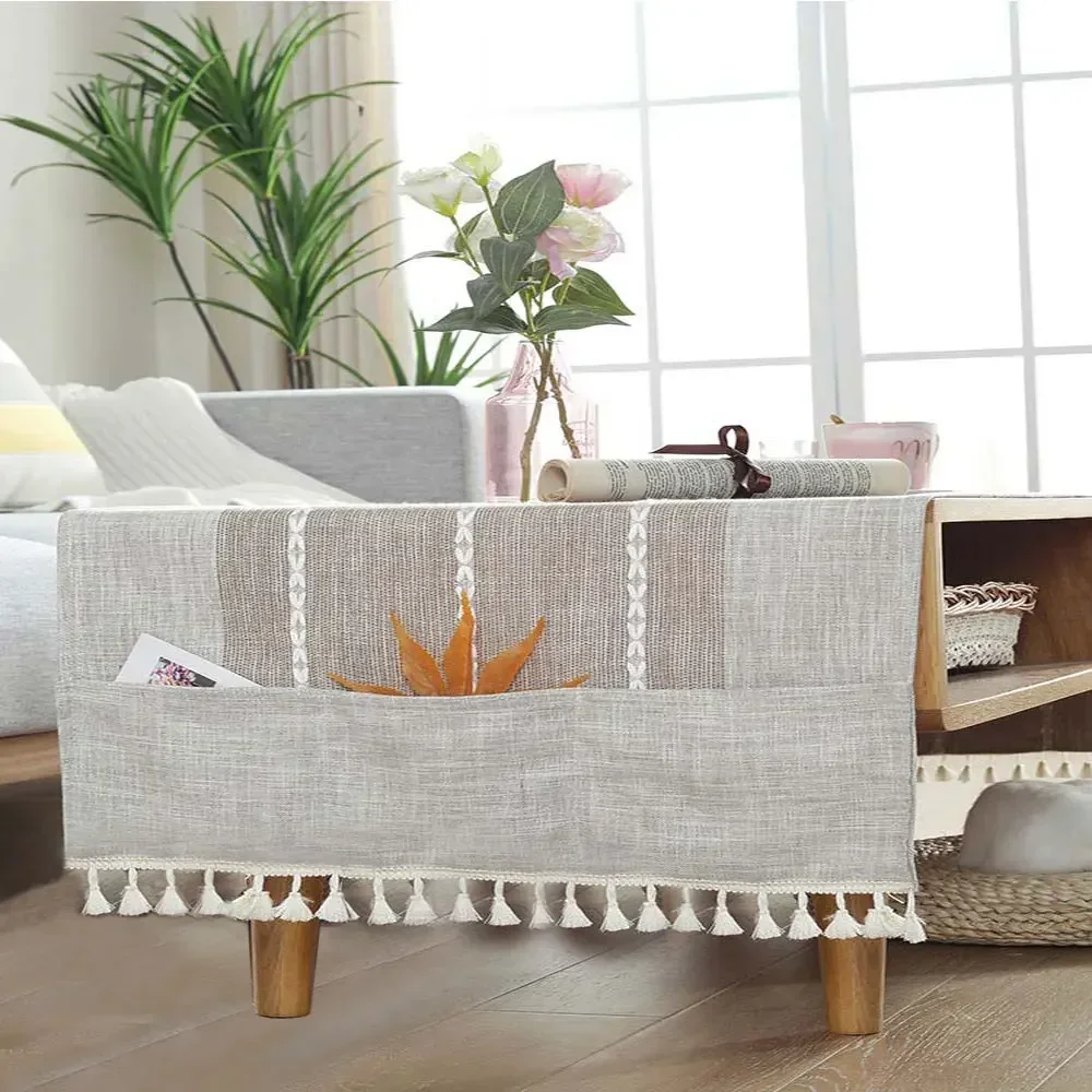 Cotton Linen Tea Table Tablecloth Nordic Minimalist Rectangular TV Cabinet Cover Living Room Dining Table Art Decor Supplies 
Cotton Linen Tea Table Tablecloth Nordic Minimalist Rectangular TV Cabinet Cover Living Room Dining Table Art Decor Supplies