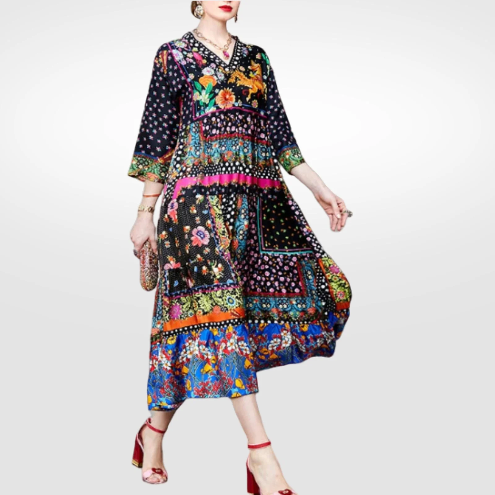 Plus Size Beach Dress Fashionable Embroidered Vintage Beach Loose Fitting Women's Clothing 4XL 5XL
Plus Size Beach Dress Fashionable Embroidered Vintage Beach Loose Fitting Women's Clothing 4XL 5XL