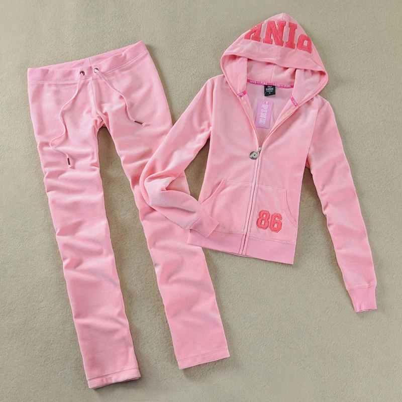 Velours Tracksuit Women's Zipper Sweatshirt and Pants Suit PINK Jogging New Matching In Set
Velours Tracksuit Women's Zipper Sweatshirt and Pants Suit PINK Jogging New Matching In Set
