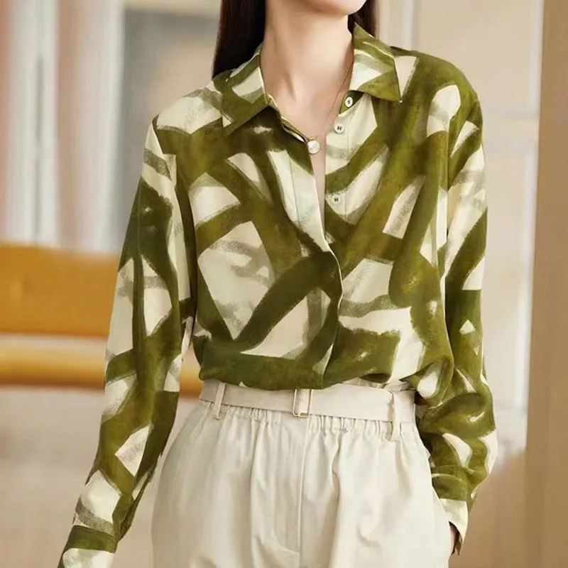 New Autumn Long Sleeve Shirt Women Fashion Loose Button Up Blouse Office Lady Top Vintage Oil Painting Print Tops Clothes 29036
New Autumn Long Sleeve Shirt Women Fashion Loose Button Up Blouse Office Lady Top Vintage Oil Painting Print Tops Clothes 29036