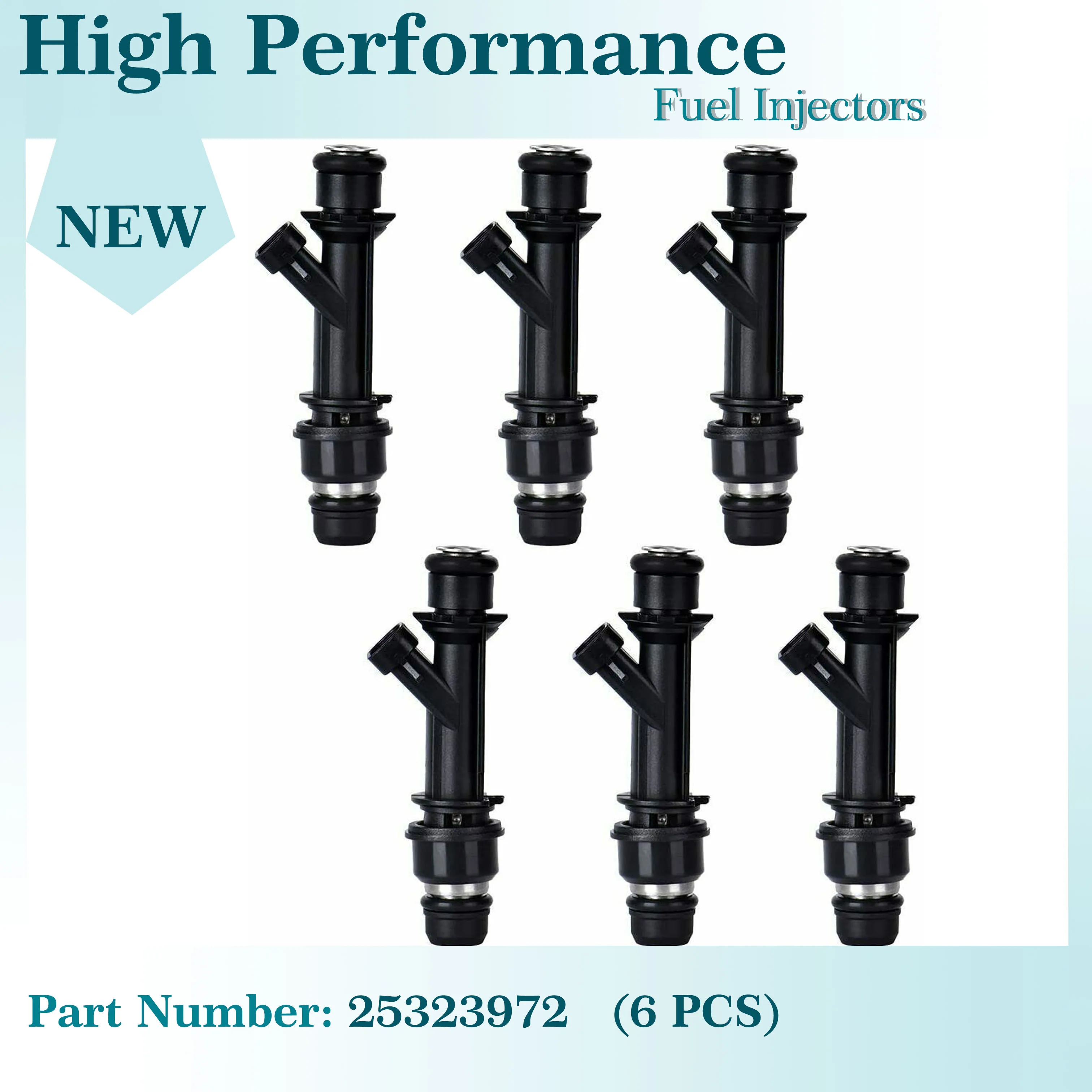6PCS - Fuel Injector Nozzle for Buick for Chevy for Pontiac 3.1L 3.4L 3.8L 25323971 25323972 25322180
6PCS - Fuel Injector Nozzle for Buick for Chevy for Pontiac 3.1L 3.4L 3.8L 25323971 25323972 25322180