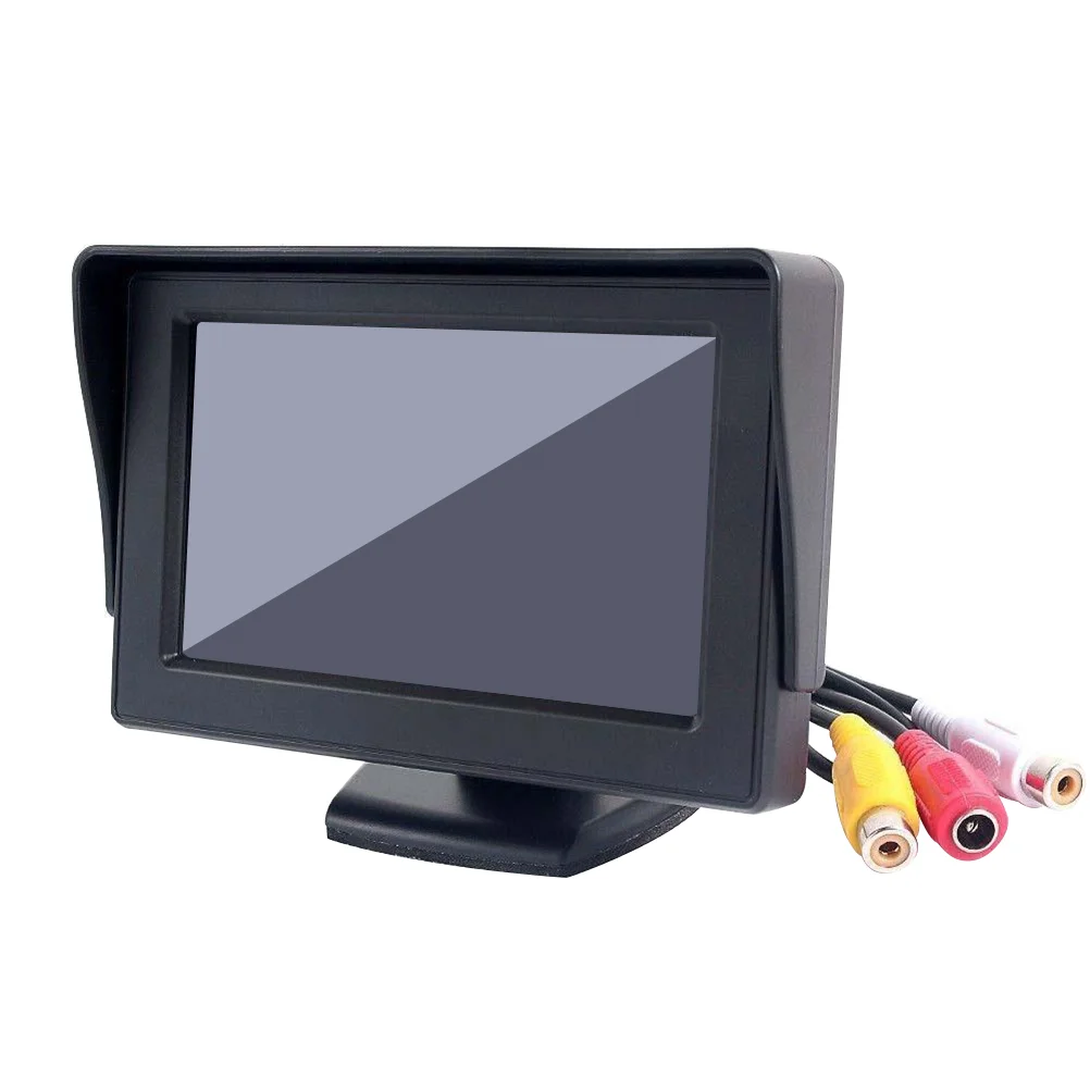 

Rear View Monitor Video Input Monitor 4. 3- Inch Monitor Rear View Monitor Screen Car Rearview Monitor Camera Mirror with