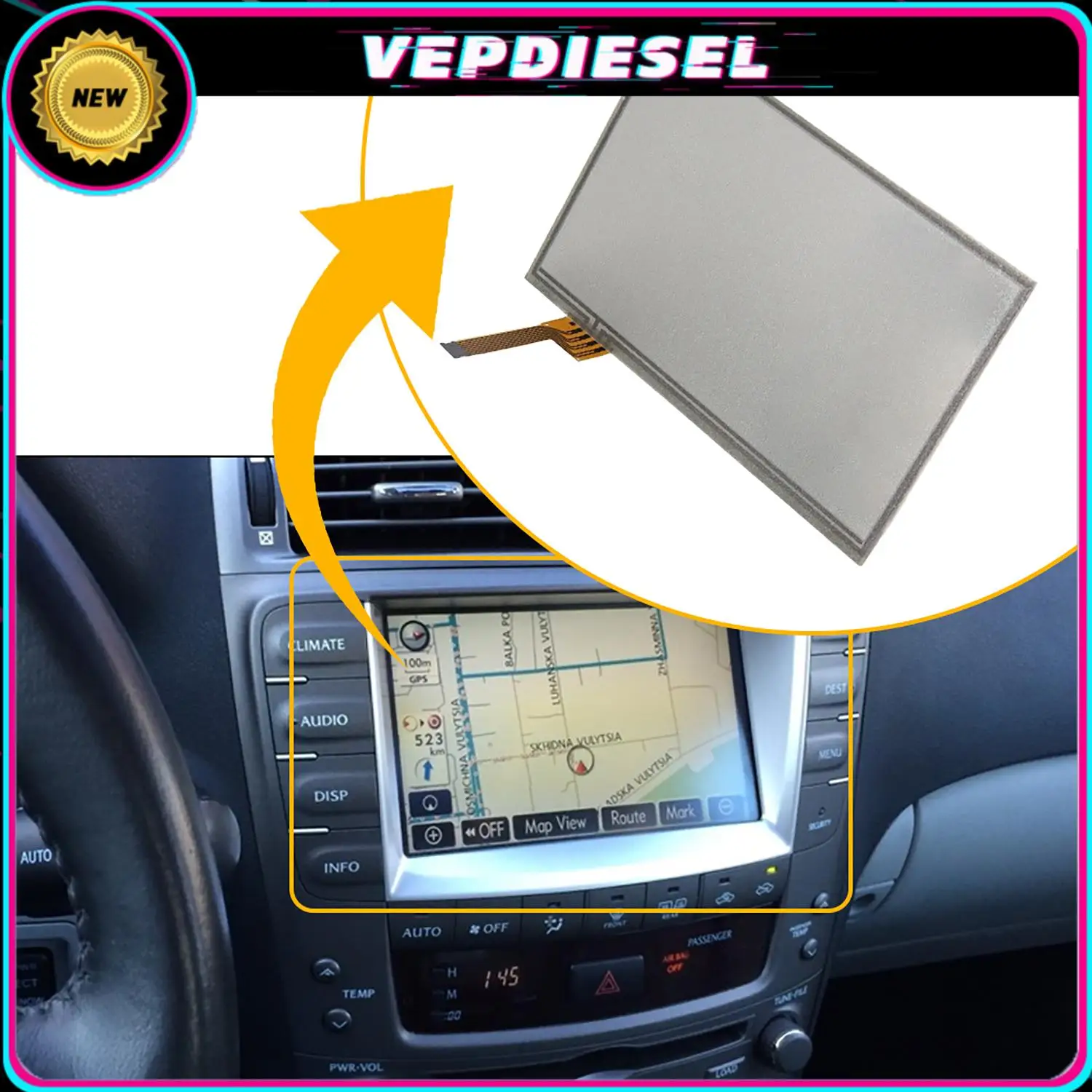 Новый 7-дюймовый навигатор GPS Радио сенсорный экран LTA070B510F LTA070B511F LTA070B512F для 2006-2009 Lexus ES240 ES350 CSV40 внутренние детали
Новый 7-дюймовый навигатор GPS Радио сенсорный экран LTA070B510F LTA070B511F LTA070B512F для 2006-2009 Lexus ES240 ES350 CSV40 внутренние детали