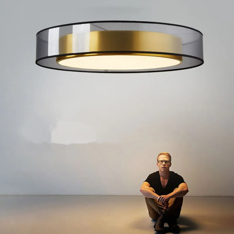 

modern nordic design lamp LED chandelier glass Simple atmosphere ring pendant lighting Living room bedroom brass chandelier