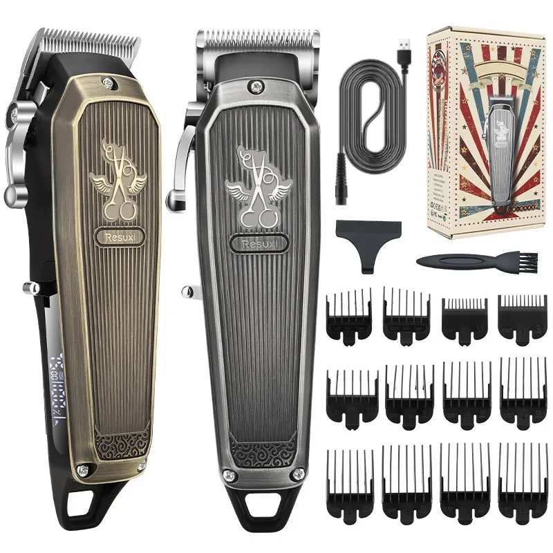 Full Metal Professional Barber Hair Clipper Men Electric Hair Trimmer Rechargeable Hair Cutting Machine Cordless LCD Display
Full Metal Professional Barber Hair Clipper Men Electric Hair Trimmer Rechargeable Hair Cutting Machine Cordless LCD Display