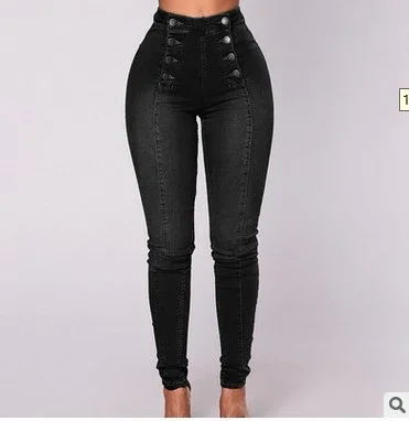 Denim Pencil Pants Women Vintage Jeans High Waist Washed Double Breasted Pockets Basics Ankle Length Trousers 2025 Streetwear 58 S32e9079cb6de4226902021a9c7622648A