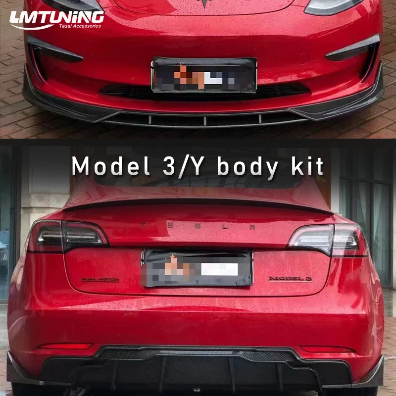 For Tesla Model3 y spoiler 2016-2022 Carbon Fiber body wrap kit front lip back diffuse side skirt sport FAST style
For Tesla Model3 y spoiler 2016-2022 Carbon Fiber body wrap kit front lip back diffuse side skirt sport FAST style