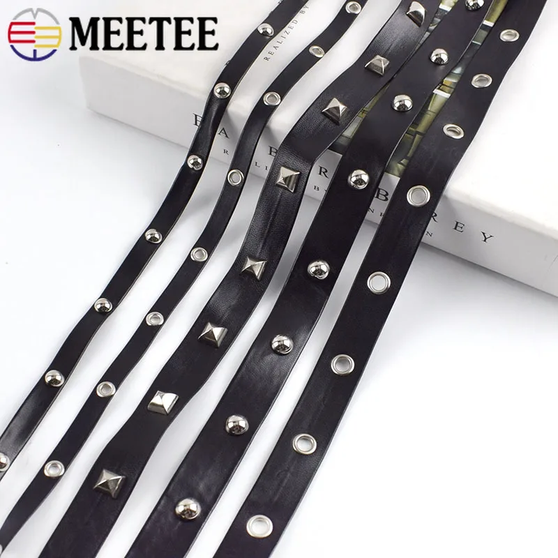 5/10Meters 10/15/20mm Rivets PU Leather Rope Bags Strap Decorative Band Punk Ribbon Garment Hat Belt Tape Material Accessories
5/10Meters 10/15/20mm Rivets PU Leather Rope Bags Strap Decorative Band Punk Ribbon Garment Hat Belt Tape Material Accessories