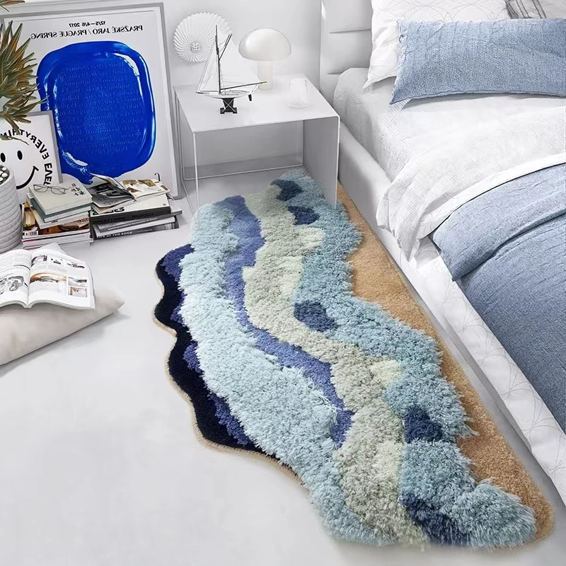3D handmade Tufting Runner Rug, Pastoral style Irregular shaped Decorative Bedside Carpet,Floor Mat
3D handmade Tufting Runner Rug, Pastoral style Irregular shaped Decorative Bedside Carpet,Floor Mat